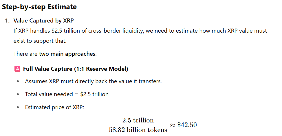 XRP价格预测：若其占据10万亿美元跨境流动性的25%