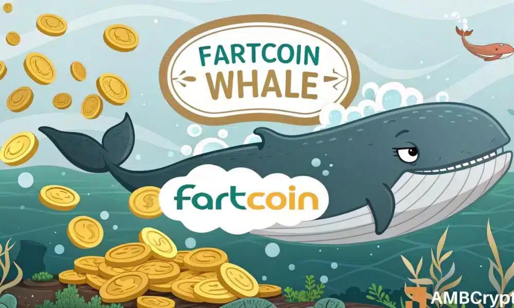 Fartcoin下跌8%,多头能否守住1.30美元?- 鲸鱼抛售272万美元后
