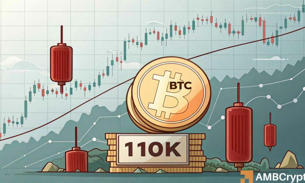 修正后比特币价格预测:年底前将 BTC 跌破 110,000 美元吗?